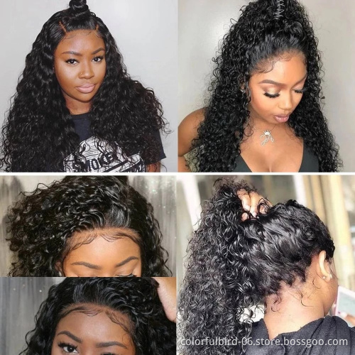 transparent lace kinky curly closure Wigs For Women 30 Inch Malaysian hair kinkycurly Wig 6x6 Lace Closure